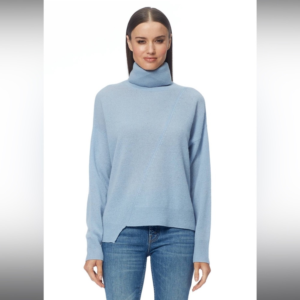 Black 360 Cashmere Christine Turtleneck Sweater